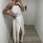 VESTIDO BLANCO ABERTURA