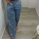 JEANS FLOWERS LUM