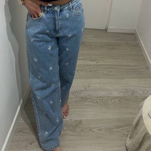 JEANS FLOWERS LUM