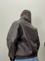 CHAQUETA OVER POLIPIEL MARRÓN PREMIUM