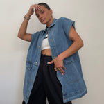 CHALECO DENIM OVER PREMIUM