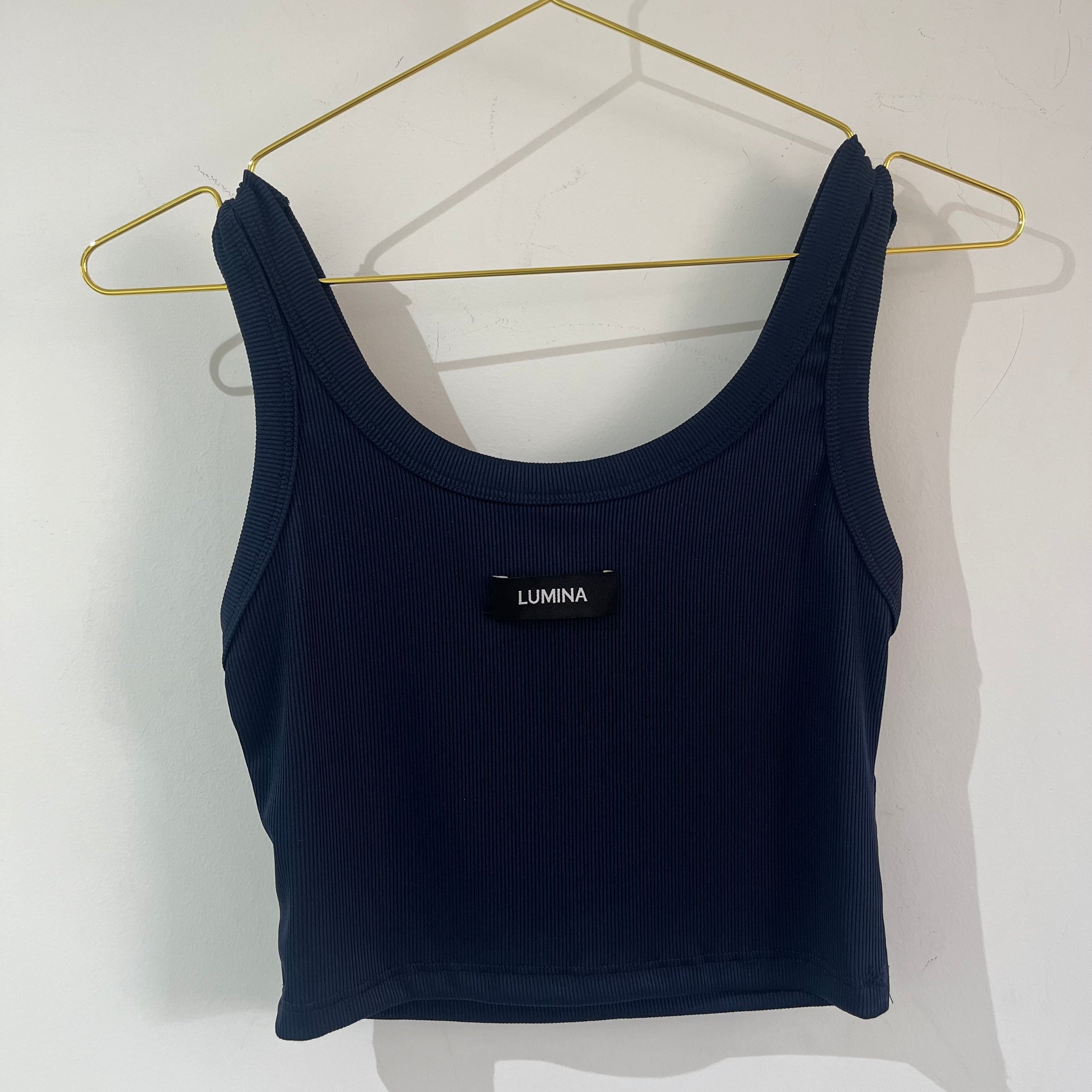 TOP LUMINA AZUL MARINO