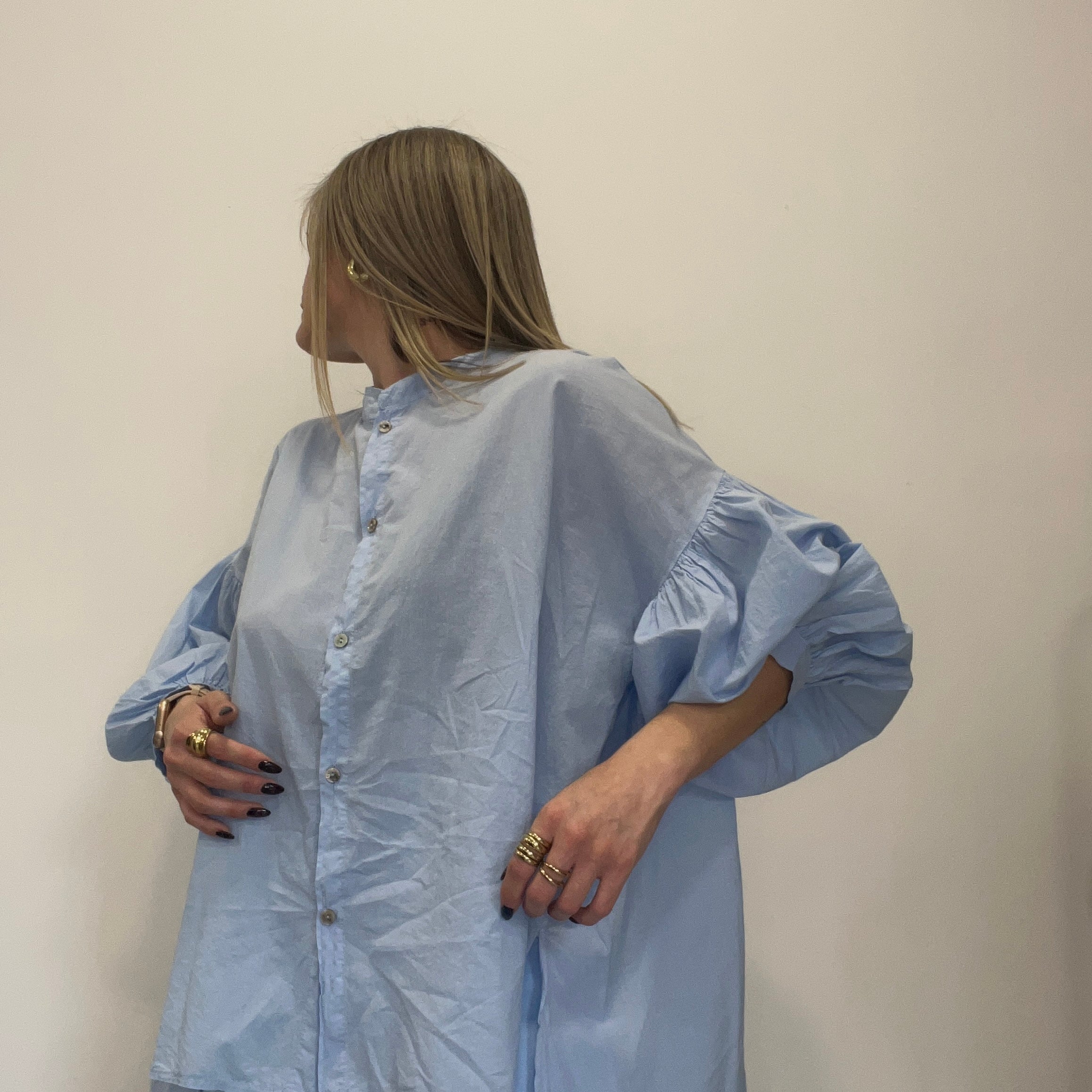 CAMISA AZUL FLUIDA