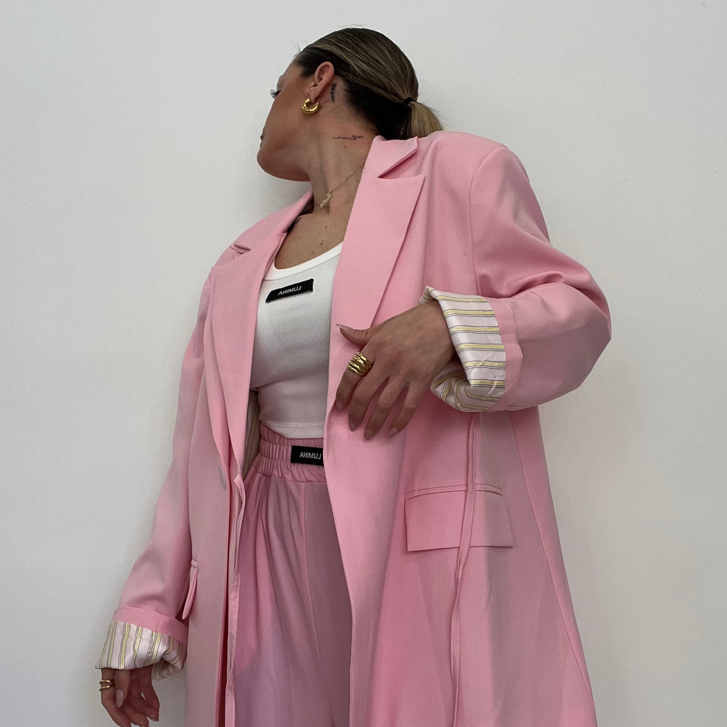 BLAZER OVER ROSA CLARO LUM