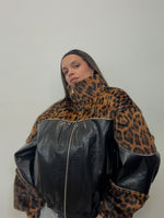 CHAQUETA COMBINADA LEOPARD LUMINA