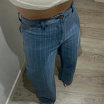 JEANS WIDE LEG RAYAS