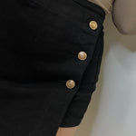 FALDA PANTALÓN DENIM NEGRA