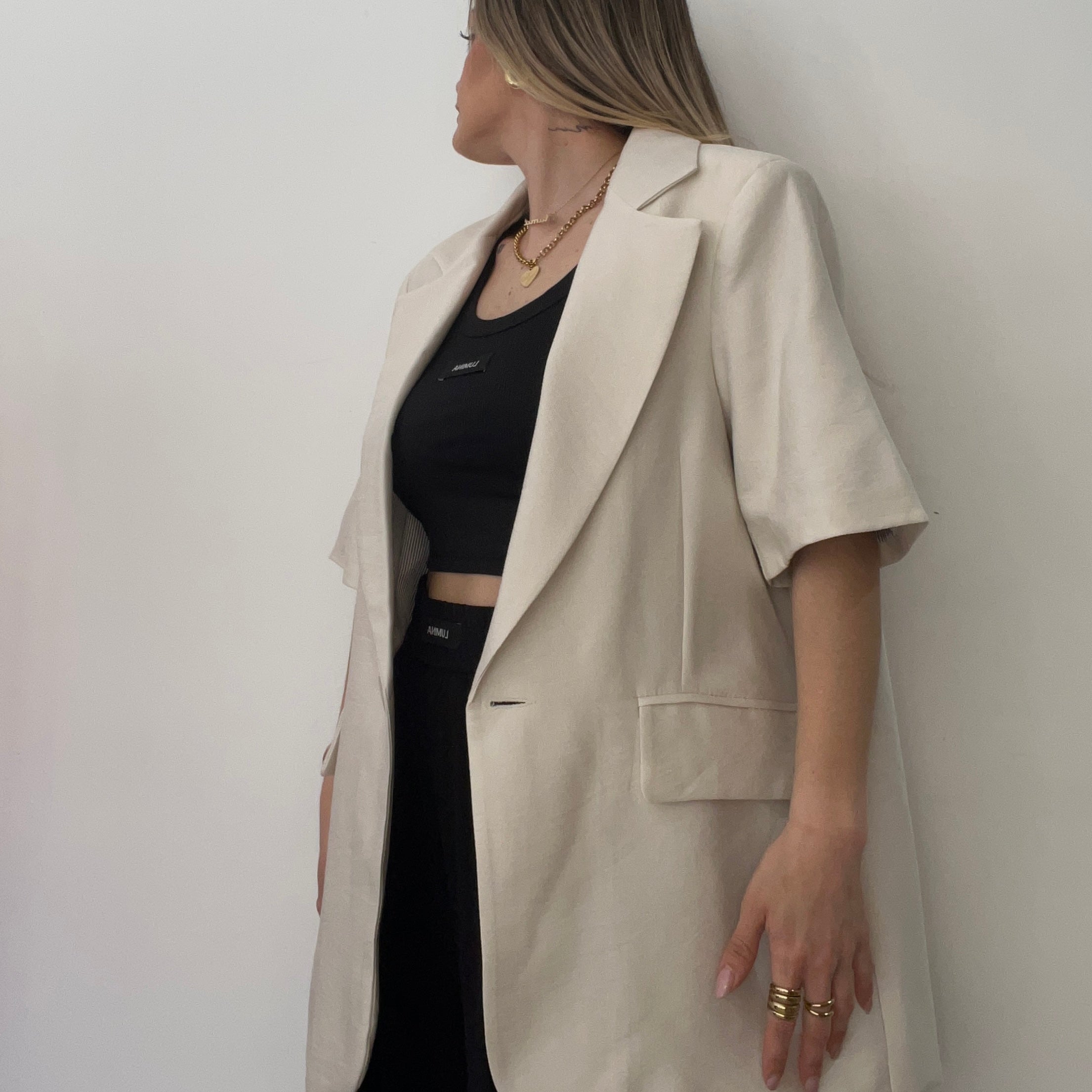 BLAZER BASIC BEIGE LUM
