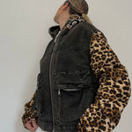 CHAQUETA PREMIUM MANGAS LEOPARD