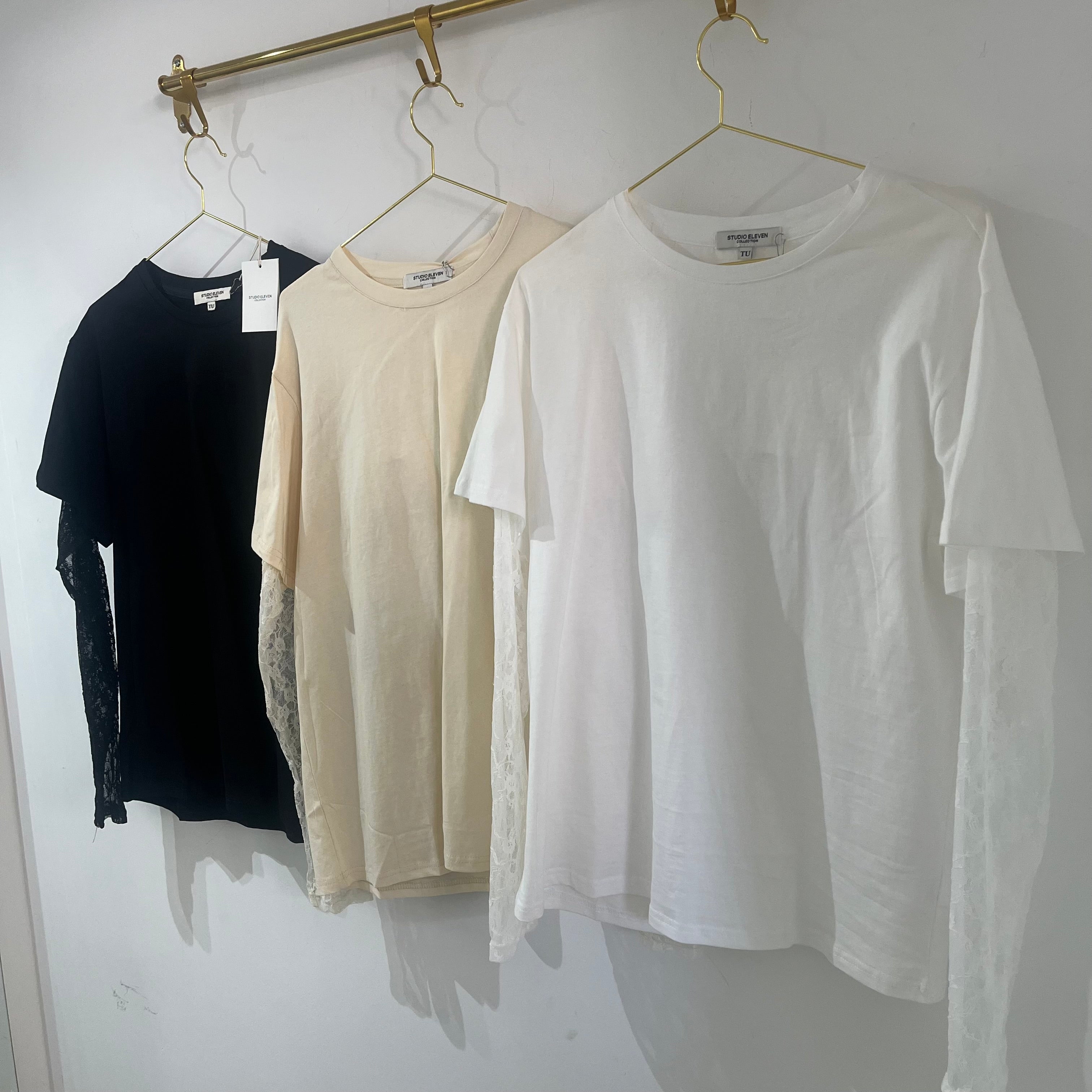 CAMISETA OVER ENCAJE