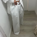 PANTALÓN BLANCO LINO LUM