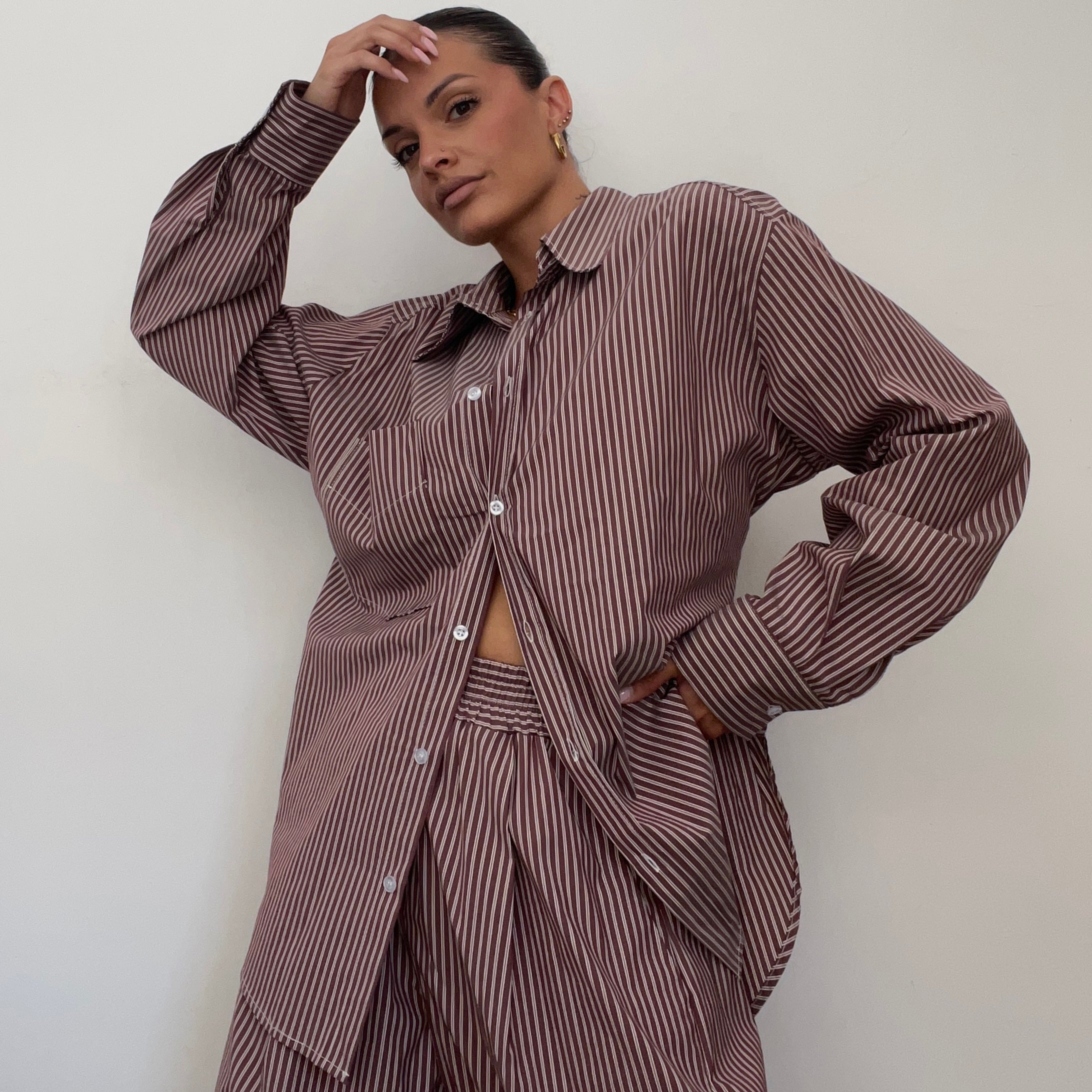 CAMISA GRANATE DETAILS LUMINA