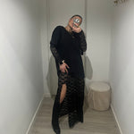 VESTIDO ENCAJE NEGRO LUM