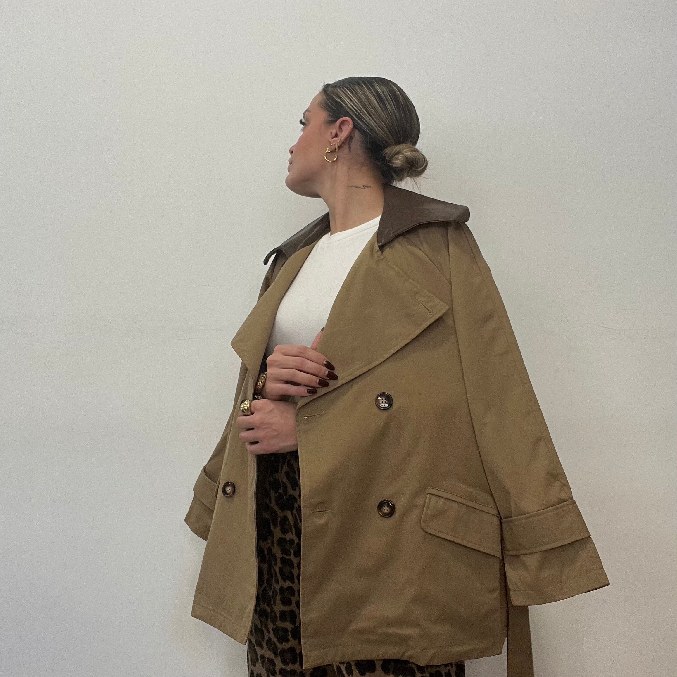 GABARDINA COMBINADA POLIPIEL