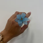 ANILLO FLOWER BLUE