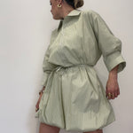 VESTIDO POPELIN VERDE LUM