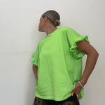CAMISETA VOLANTE VERD FLÚOR