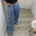 JEANS FLOWERS LUM