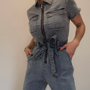 MONO DENIM MANGA CORTA