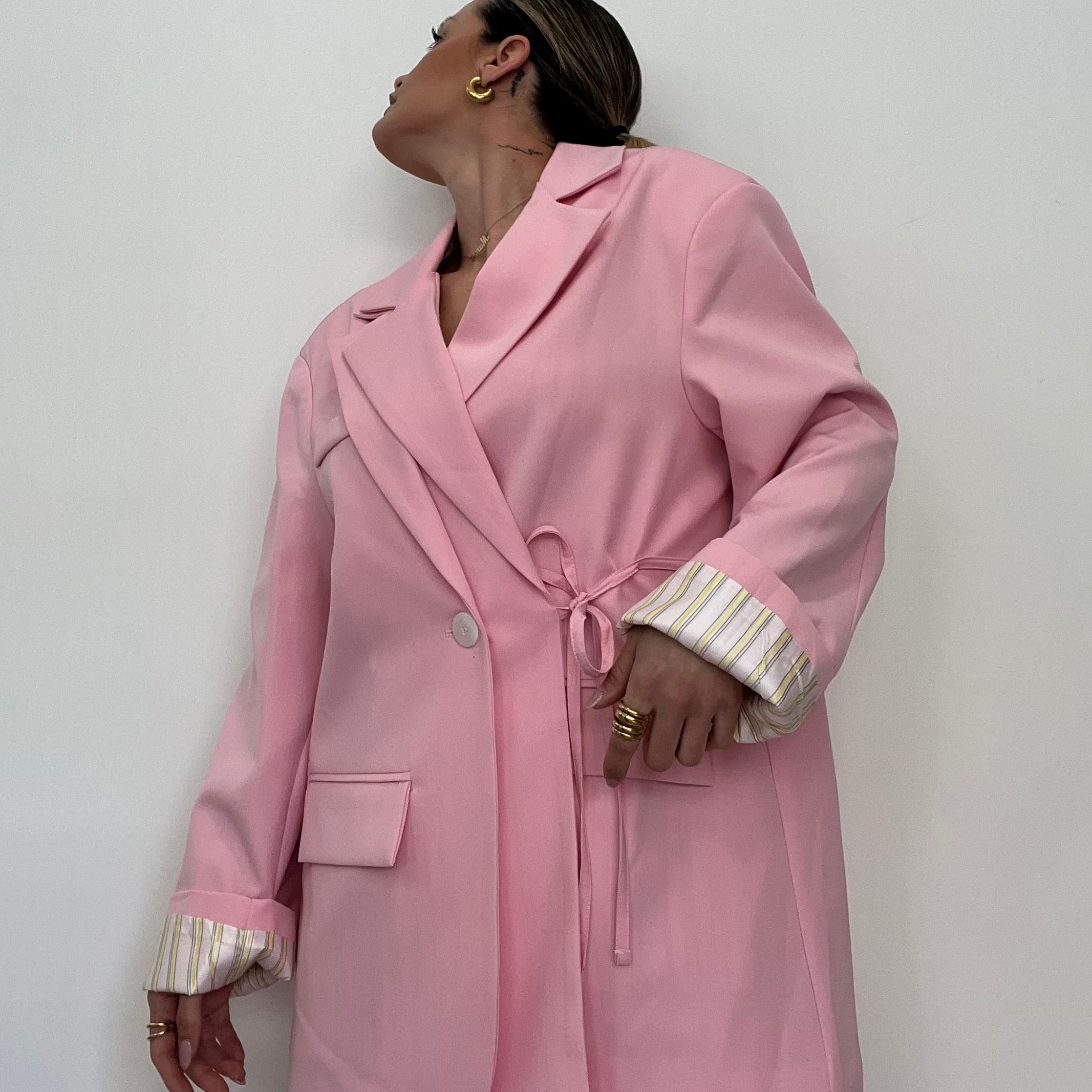BLAZER OVER ROSA CLARO LUM