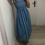 VESTIDO MIDI DENIM