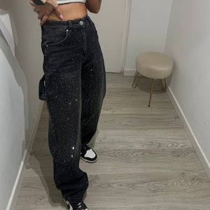 JEANS BLACK BRILL