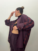 CAMISA ANCH CUADROS BURDEOS LUMINA
