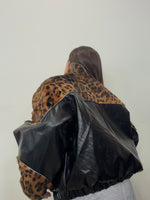 CHAQUETA COMBINADA LEOPARD LUMINA