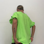 CAMISETA VOLANTE VERD FLÚOR