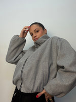 BOMBER PAÑO GREY