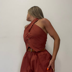 TOP CRUZADO TEJA LUM