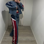 CONJUNTO DENIM COMBINADO