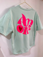 CAMISETA AMORE AQUA NEÓN