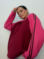 SUDADERA RAY LATERAL FUCSIA