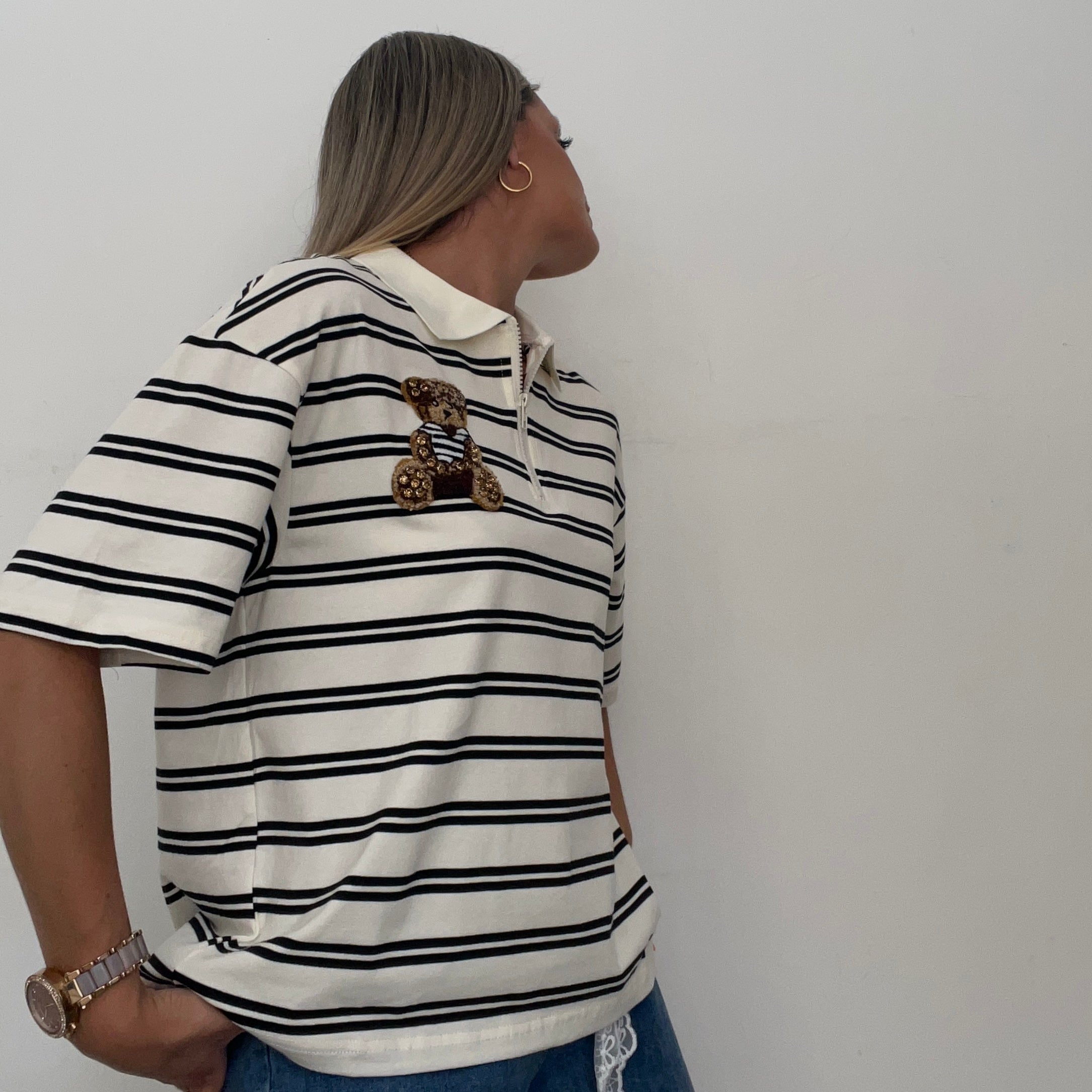 POLO BEAR BLANCO