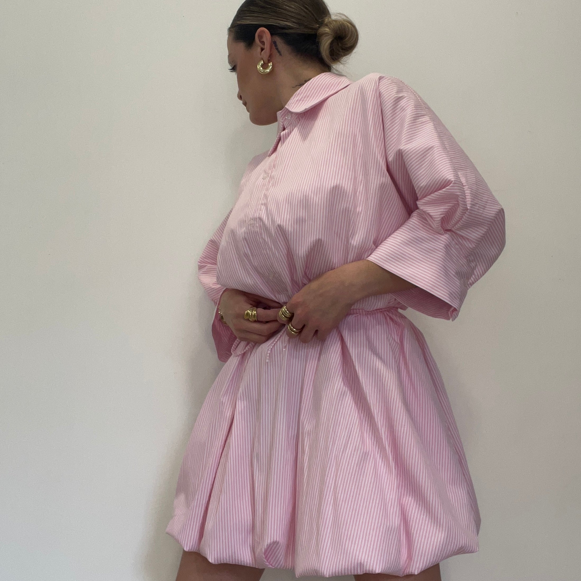 VESTIDO POPELIN PINK LUM
