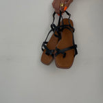 SANDALIAS PLANAS NEGRAS