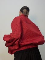 BOMBER ROJA CUADROS
