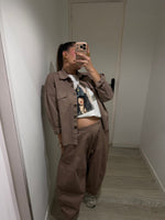 PANTALÓN GLOB TAUPE