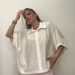 CAMISA OVER BLANCA LUM