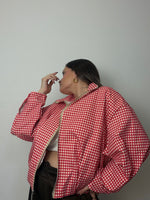 BOMBER ANCH CUADROS ROJA