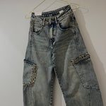 JEANS BALLOON DESGASTE LEOPARD