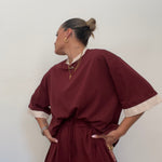 CAMISETA OVER GRANATE LUM
