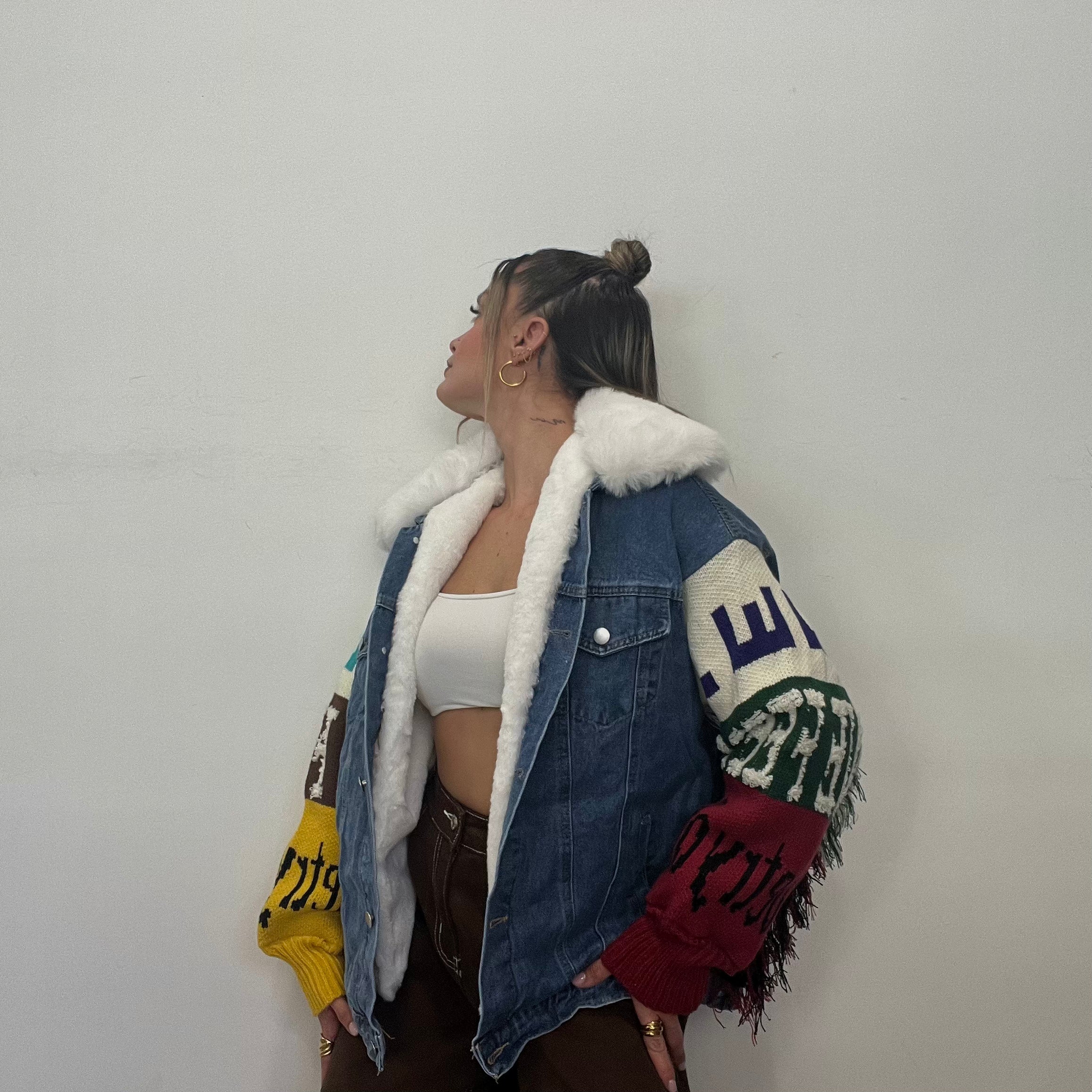 CHAQUETA DENIM MANGAS PREMIUM