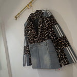 BLAZER LEOPARD DENIM PREMIUM