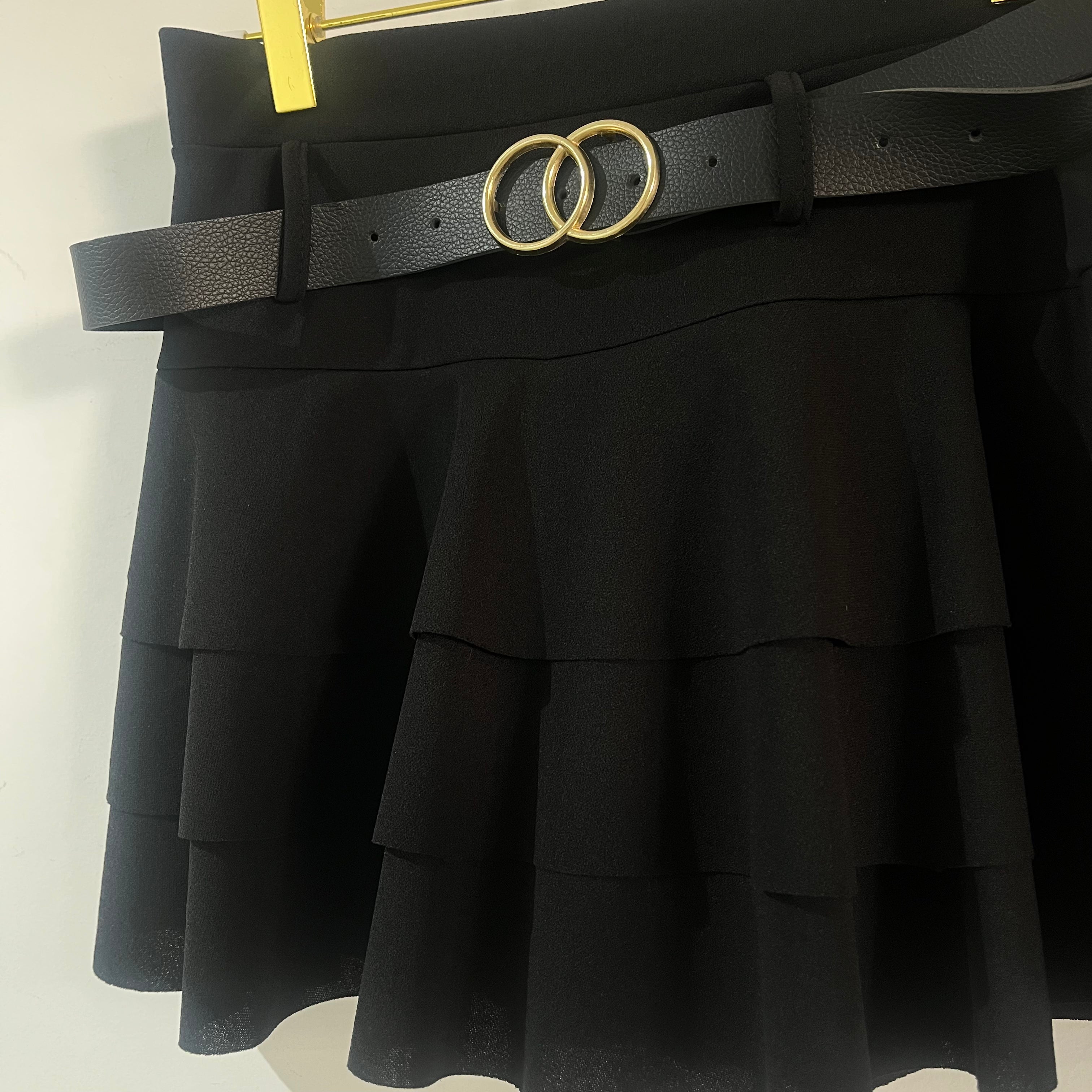 FALDA PANTALÓN CINTURÓN BLACK