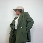 BLAZER ABERTURA VERDE MILITAR LUMINA