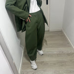 PANTALÓN OVER VERDE MILITAR LUMINA