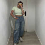 JEANS BAGGY ROTE