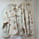 CONJUNTO FLORAL DENIM PREMIUM